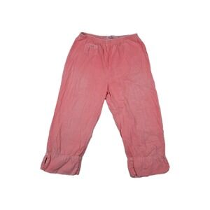 Fresh Produce USA‎ Made Women's Size Small Cotton Pull On Capri Pants Hot Pink
